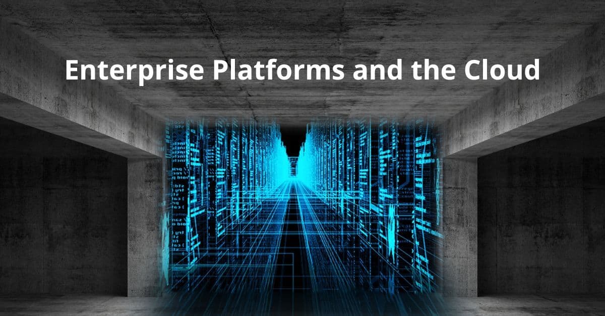 Which describes the relationship between enterprise platforms and the cloud