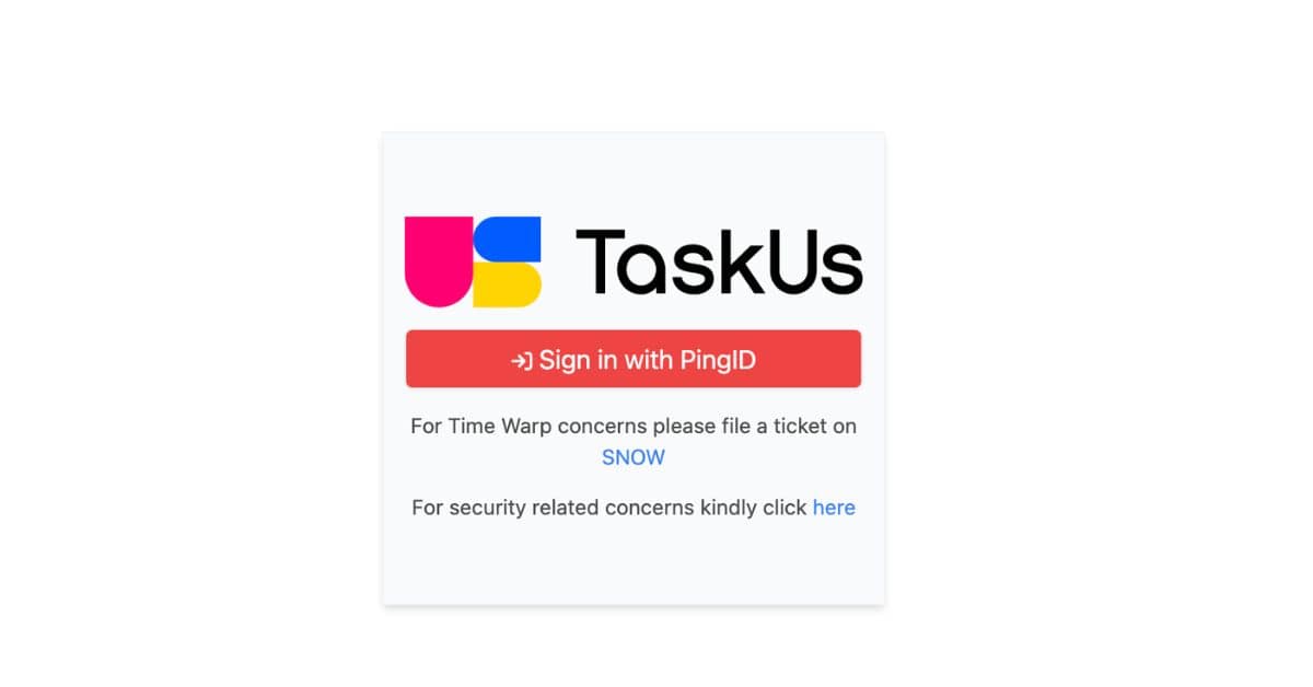 Timewarp TaskUs
